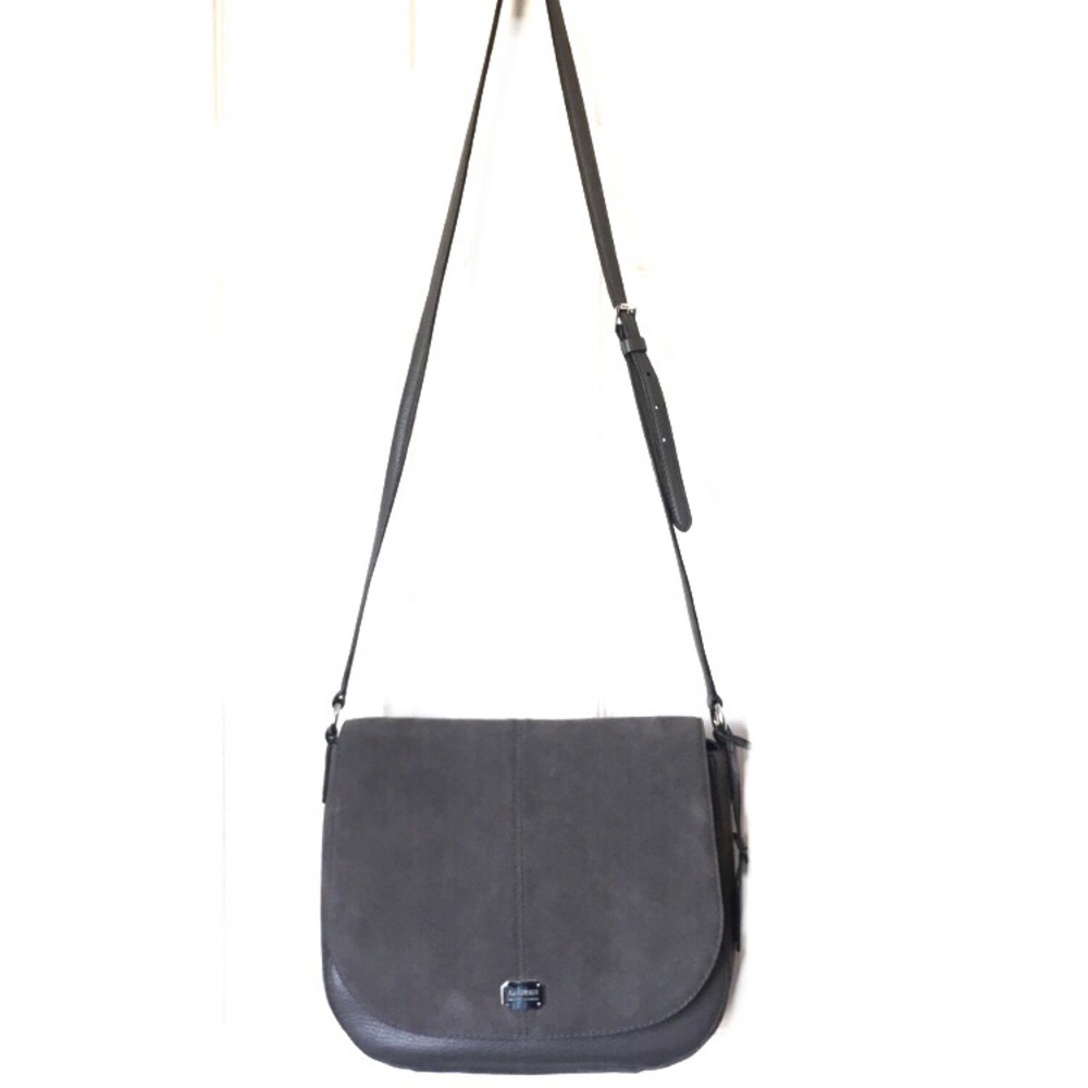 POLO RALPH LAUREN Leather and Suede Crossbody